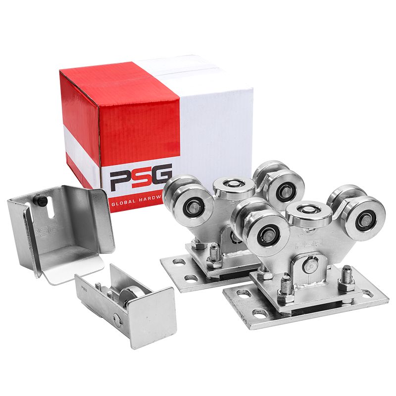 Wózki do bramy przesuwnej PSG do szyny 70x70 x 4mm (5-rolkowe) do bram przesuwnych z akcesoriami 1 szt.