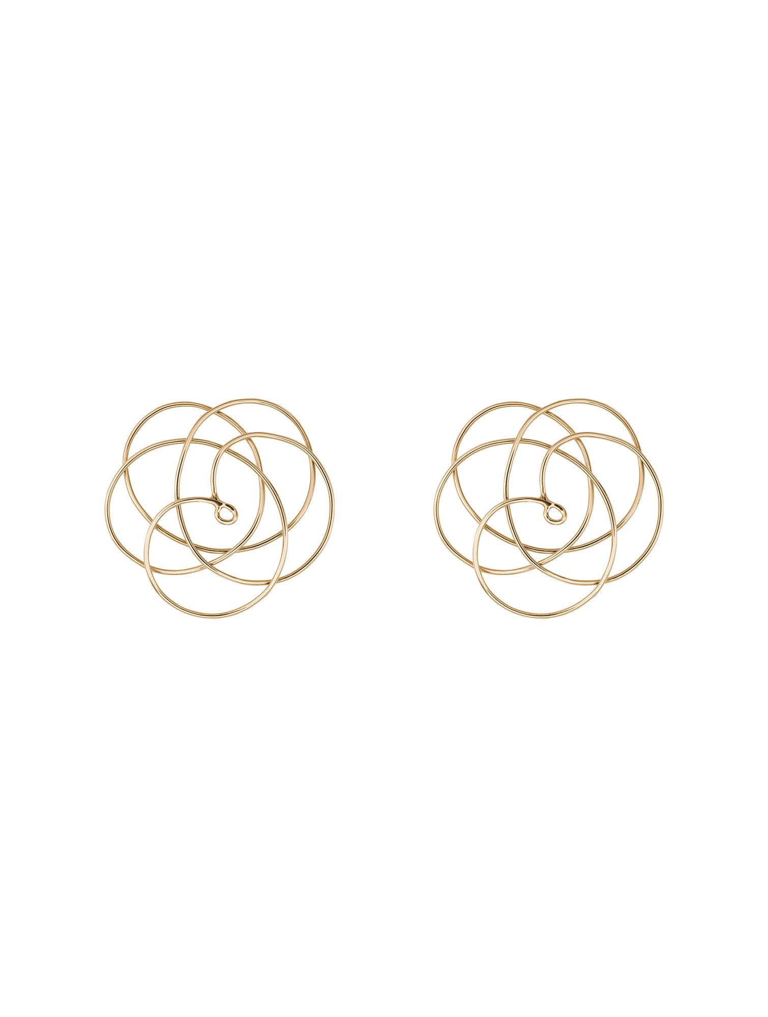 Orbita Earrings N°1 - ażurowe kolczyki w kształcie kwiatów