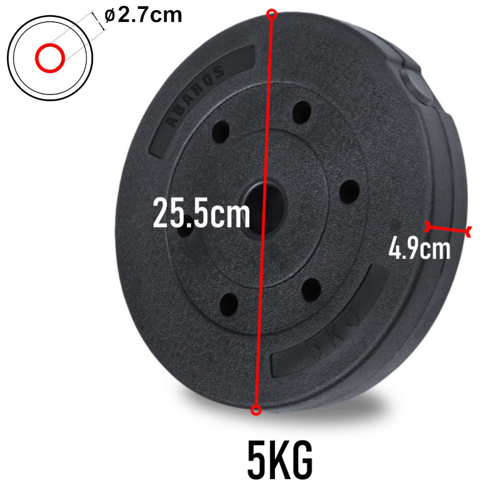 Zestaw obciążeń kompozytowych bitumiczne 10 kg 2x5 AbarQs