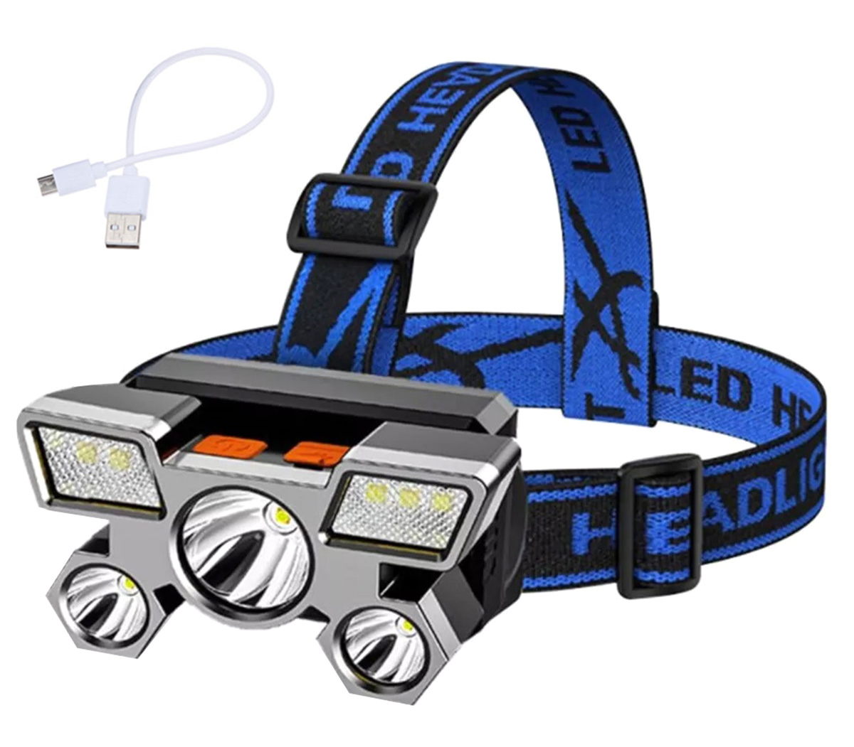 Latarka LED czołowa ZD85 9xLED - Henryx24