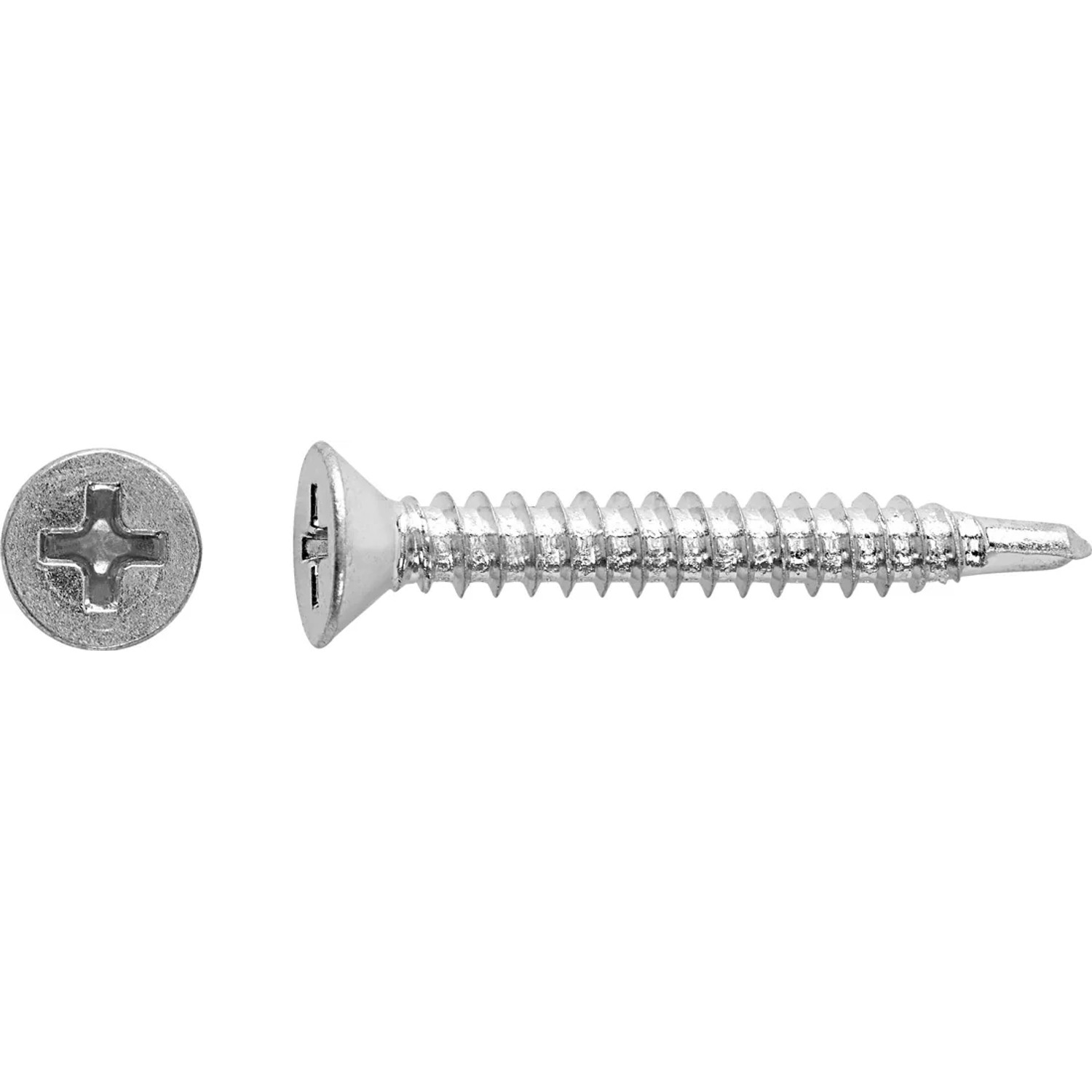 LUX-TOOLS Wkręt wiercący z łbem stożkowym PH Ø 4,8 x 22 mm ocynk 40 szt