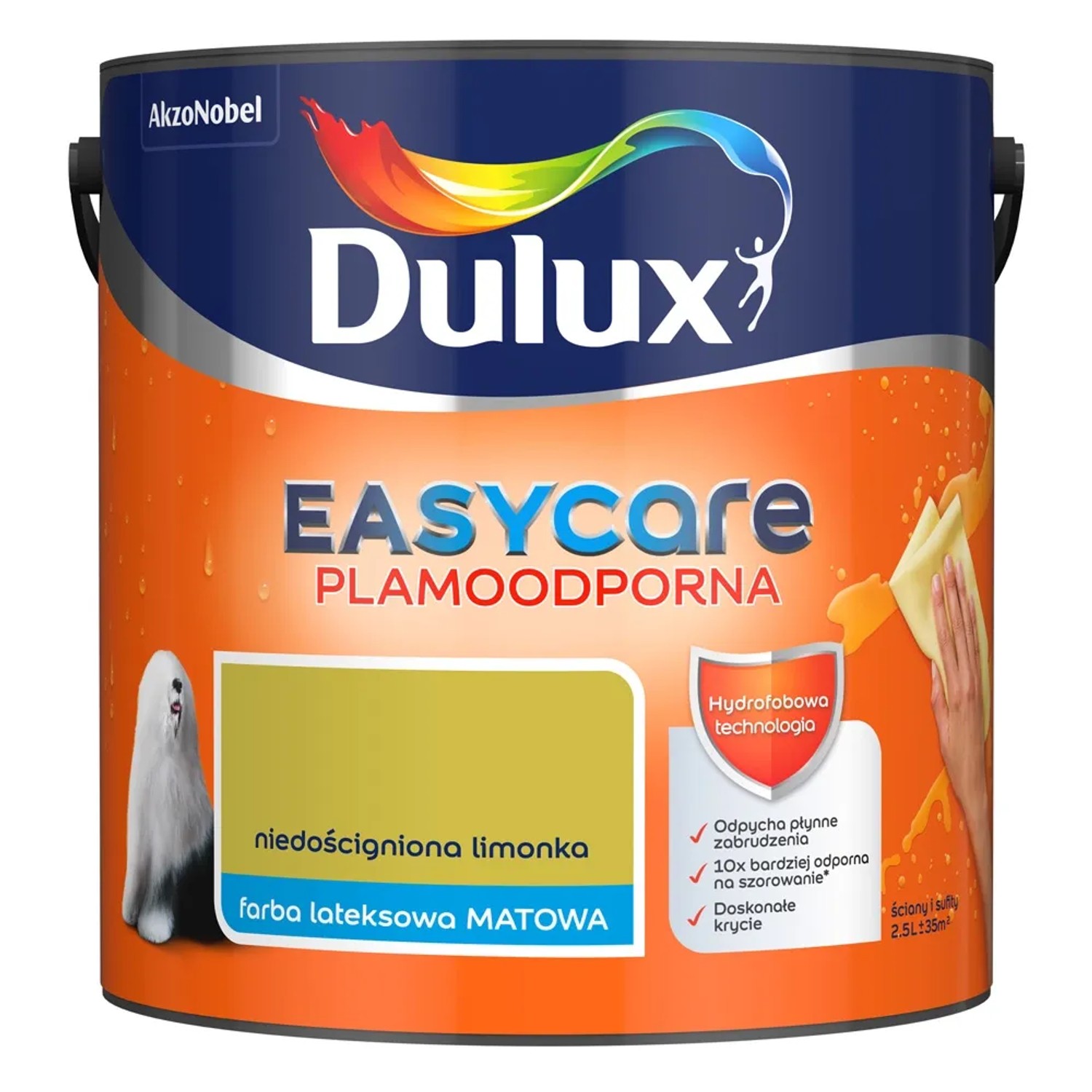 Farba plamoodporna Dulux Easy Care niedościgniona limonka 2,5 l