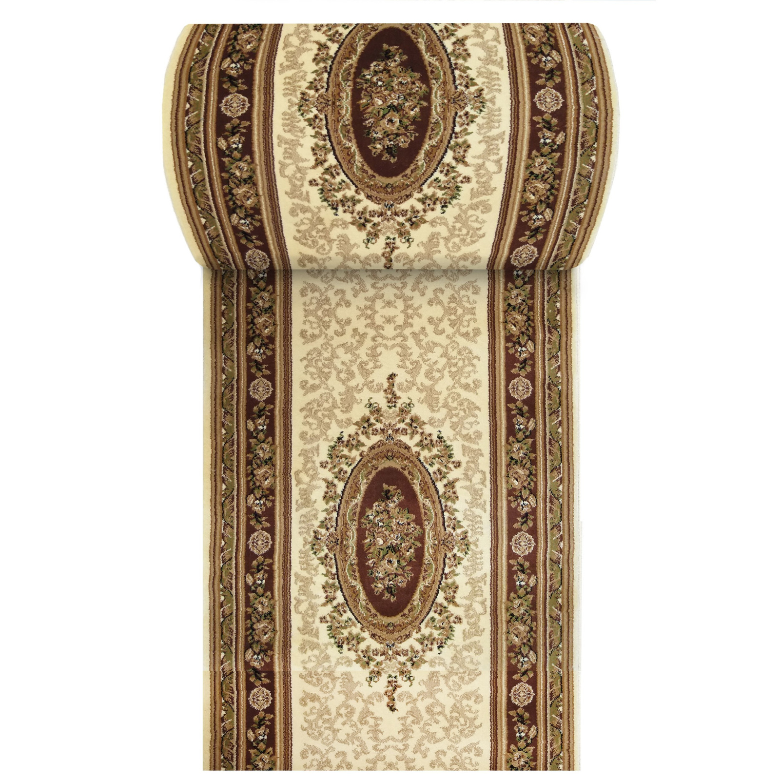 Chodnik Kashmir 04 - brązowy - szerokość od 60 cm do 100 cm
