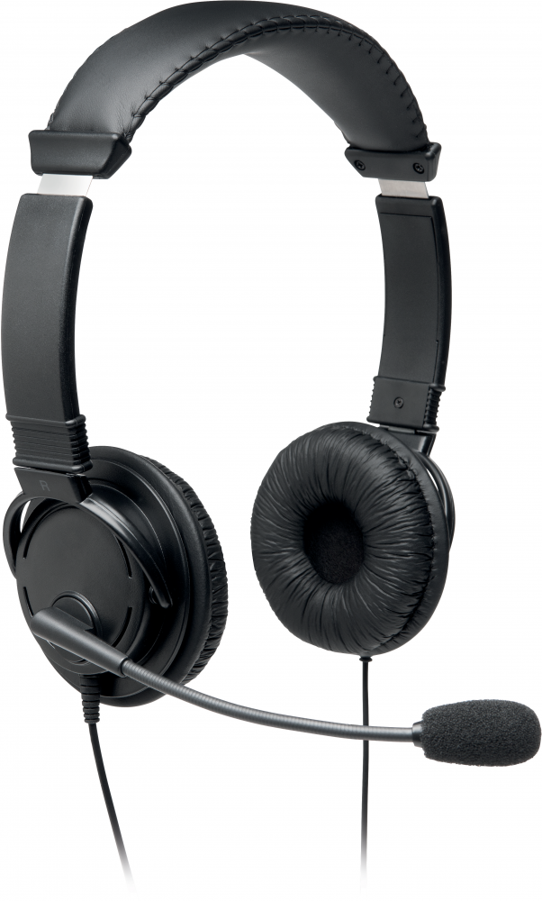 Słuchawki przewodowe Kensington USB Hi-Fi, z mikrofonem, czarny