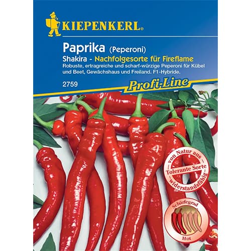 1 szt, Paprika Shakira F1 - Samen: Ilość w opakowaniu: 1 Stück