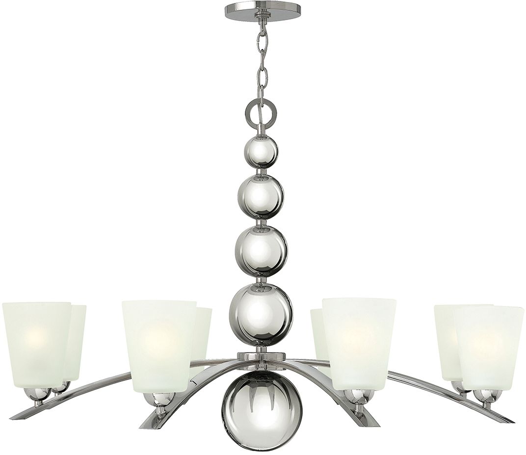Elstead Lighting Zelda lampa wisząca 8x60 W polerowany nikiel HK-ZELDA8-PN