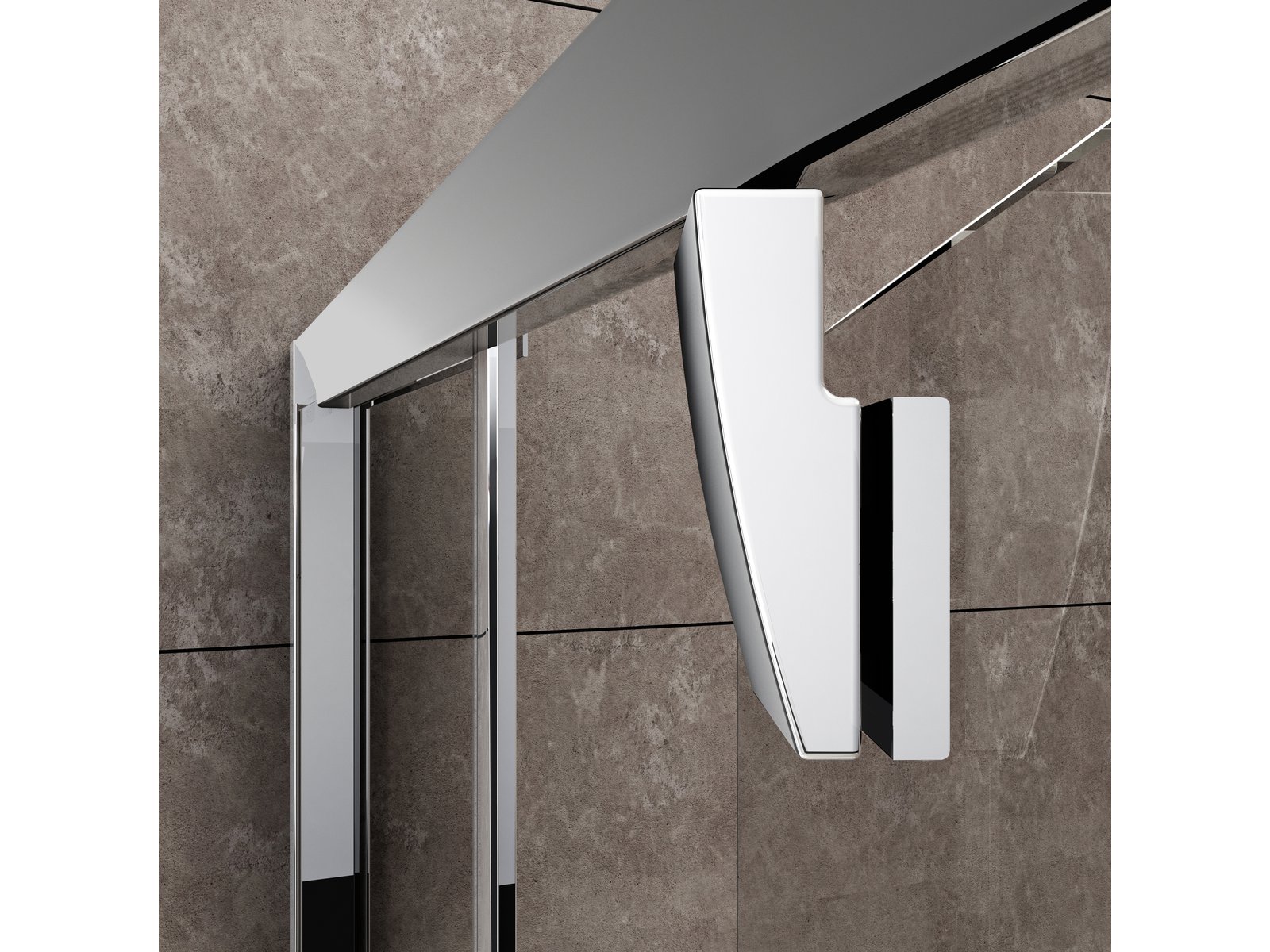Ravak Pivot drzwi prysznicowe 80 cm uchylne aluminium połysk/szkło przezroczyste 03G40C00Z1