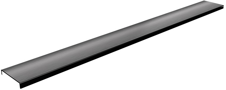 Schedpol Base Graphite Brushed Range maskownica odpływu liniowego 110 cm grafit 10.058/DPGS