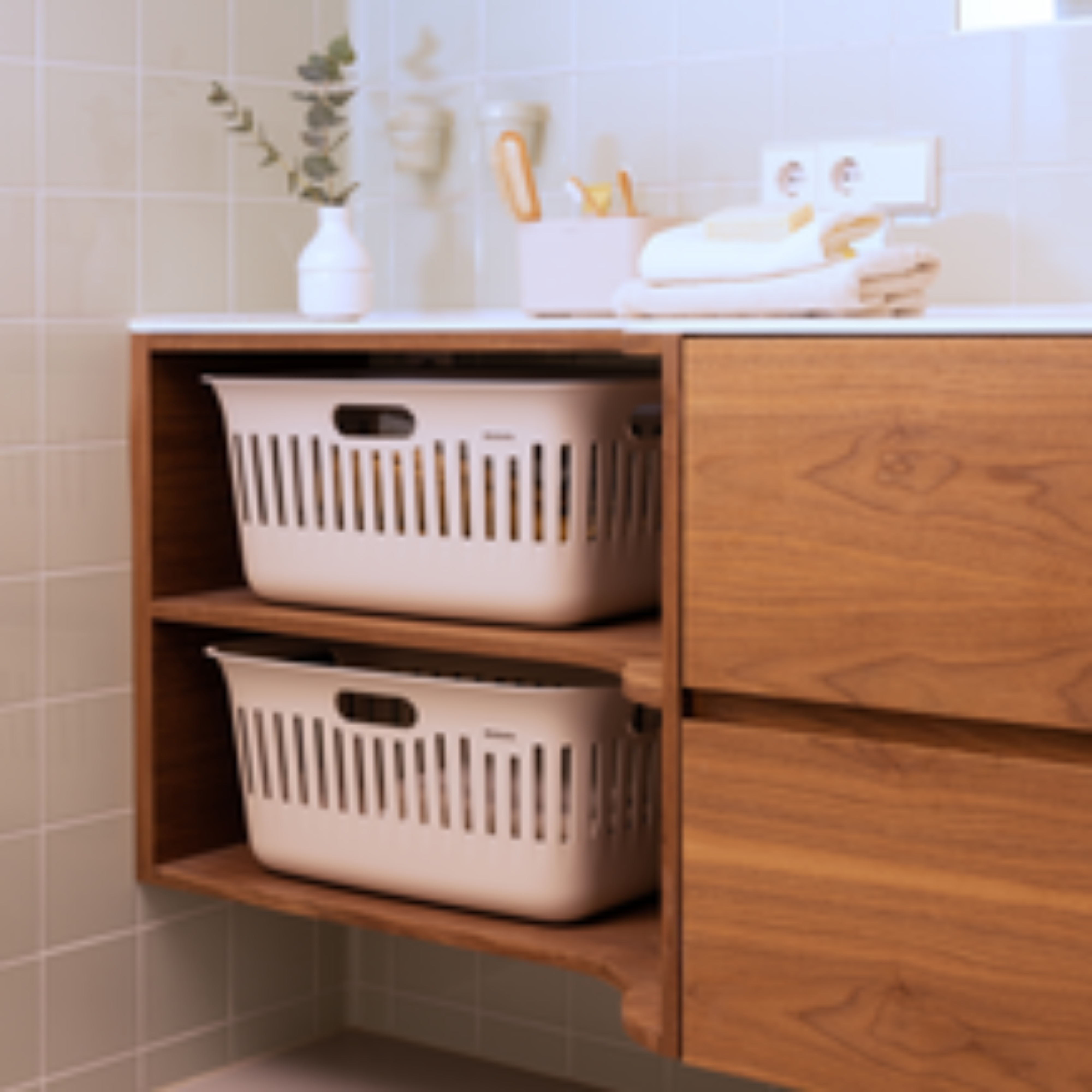 Brabantia Collect-It kosz na bieliznę i pranie 40 l (2 szt) beżowy 247781