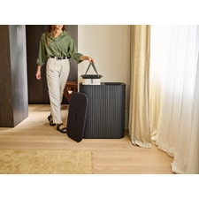 Joseph Joseph Tota Twin Luxe kosz na bieliznę i pranie 90 l bambus czarny 5000005