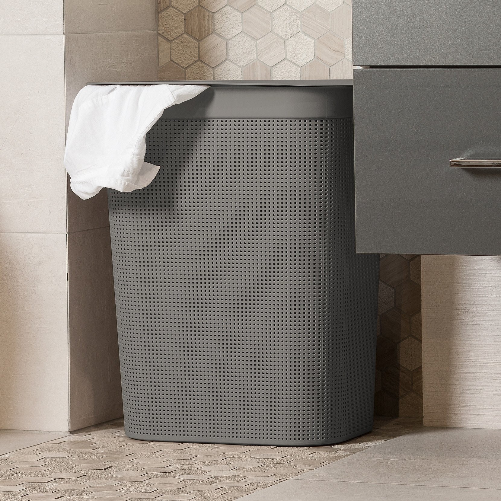 Rotho Brisen kosz na pranie 50 l cappuccino 1023507422 - Wysyłka w 24h