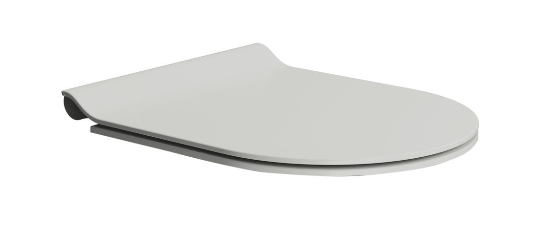 GSI Pura deska sedesowa wolnoopadająca slim cenere mat/chrom MS86CSN17 - Wysyłka w 24h