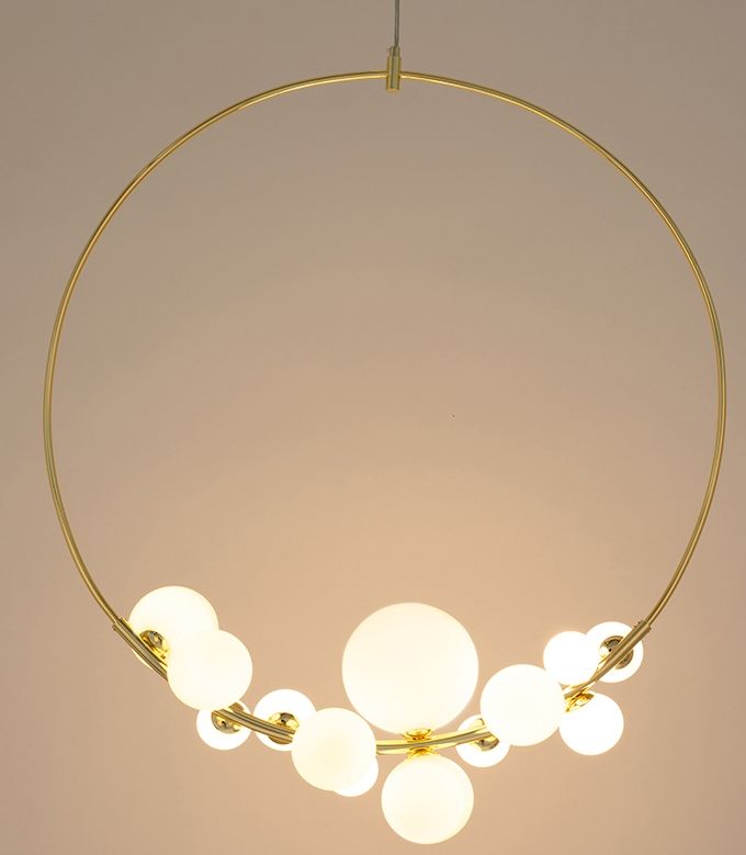 Moosee Rocio lampa wisząca 14x5 W biała-złota MSE1501100552
