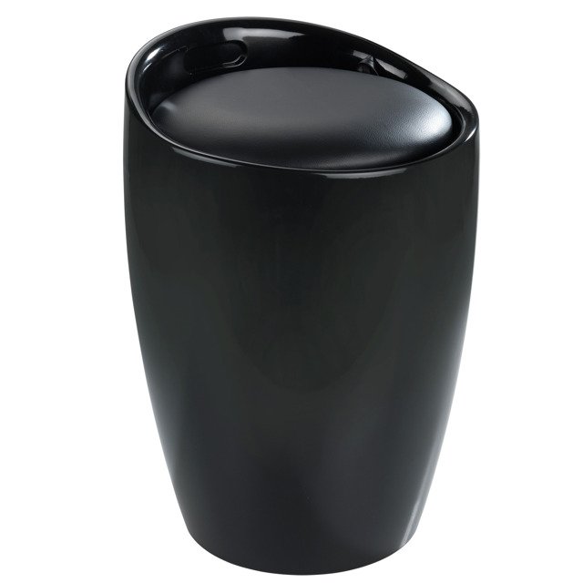 Wenko Candy kosz na pranie 2w1 stojący czarny 20630100 - Wysyłka w 24h