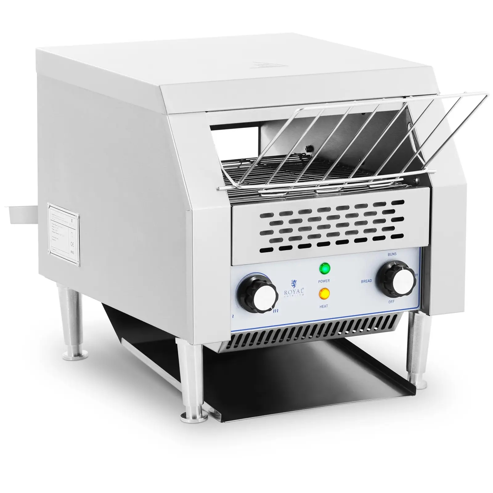Toster przelotowy ze stali nierdzewnej 2200W | 10012377