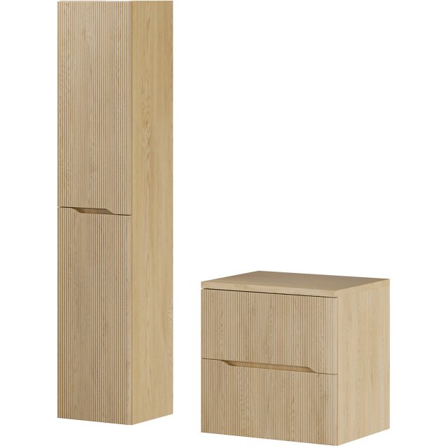 COMAD Zestaw mebli NORDIC CREMONA szafka z blatem 60 cm, słupek 35 cm