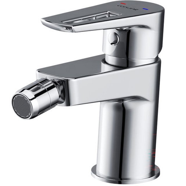 CERSANIT Bateria bidetowa stojąca MILLE chrom z metalowym korkiem S95