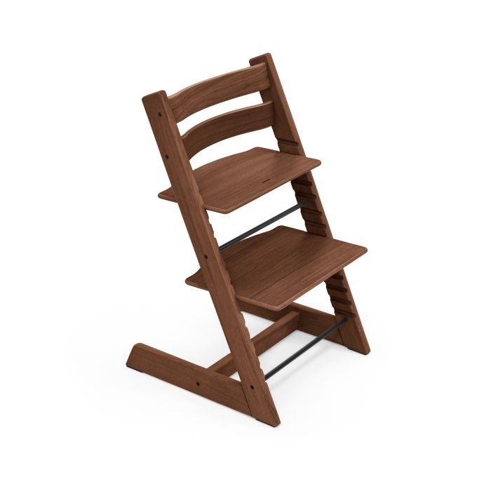 Stokke Tripp Trapp + Newborn Set - rosnące krzesełko do karmienia z zestawem dla noworodka-Oak Warm Brown (drewno dębowe)-Vanilla White