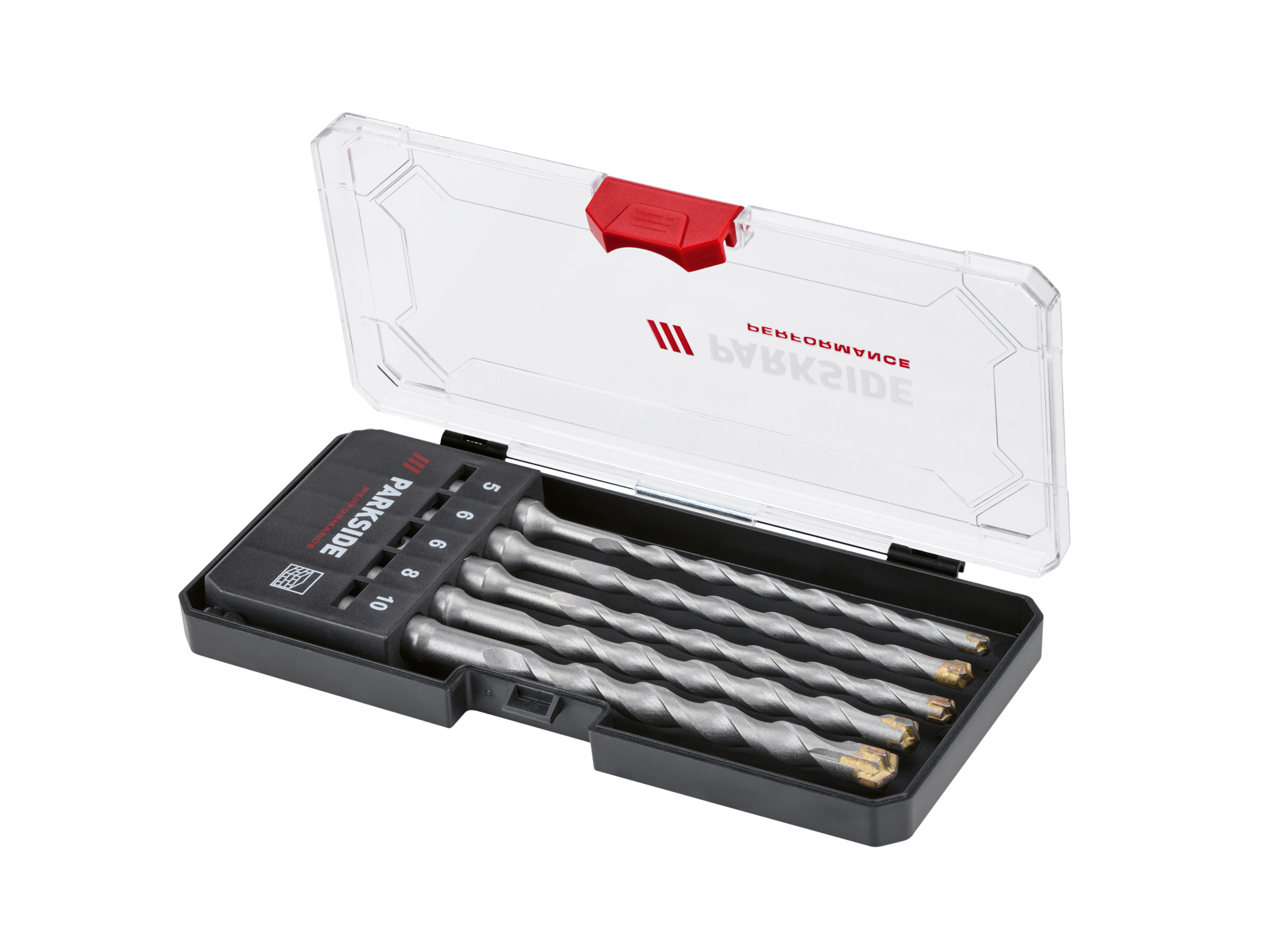 Parkside Performance Zestaw 3 dłut lub zestaw 5 wierteł udarowych Wiertło SDS Plus Psbsp 5 A1