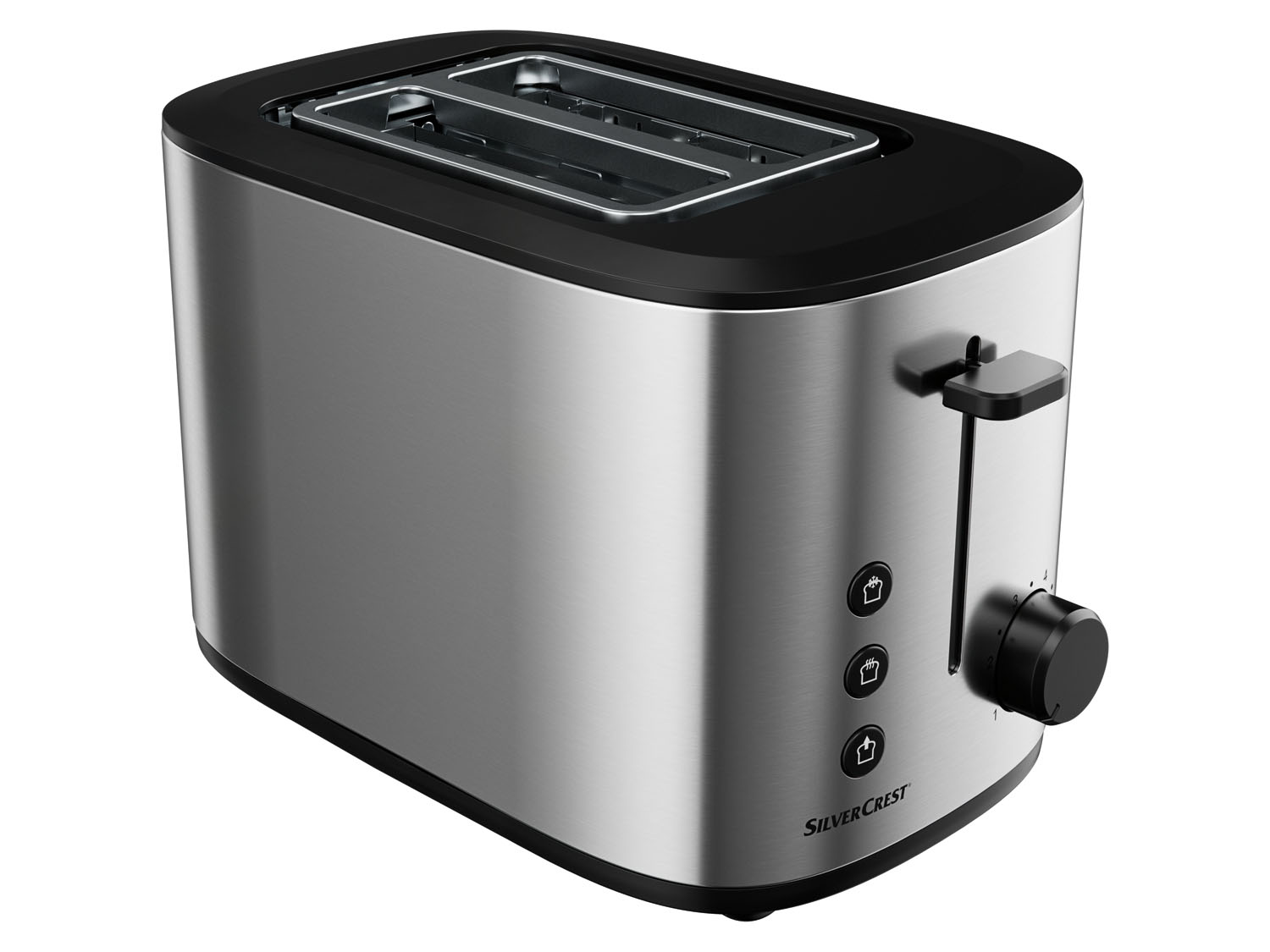 Silvercrest Kitchen Tools Toster ze stali szlachetnej, 980 W Srebrny
