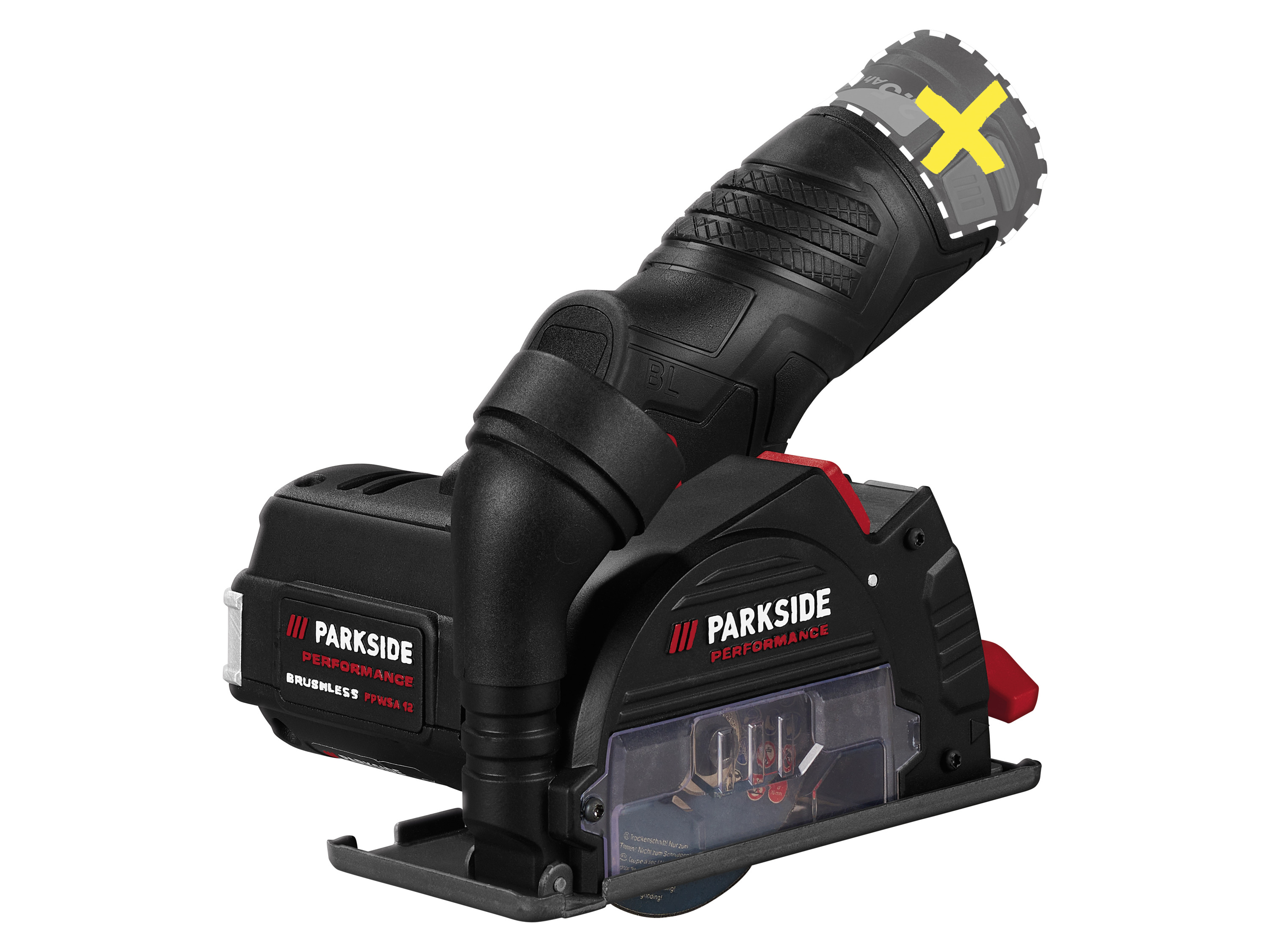 Parkside Performance Akumulatorowa szlifierka kątowa 12 V, Ppwsa 12 A1 bez akumulatora i ładowarki