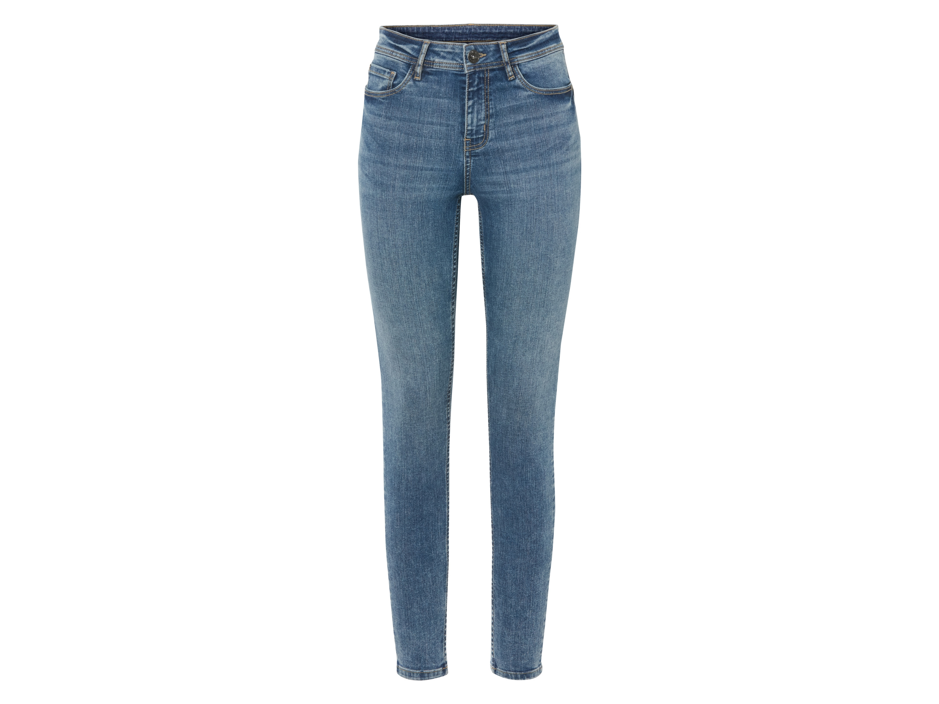 esmara Jeansy damskie super skinny fit, push-up Niebieski, 38