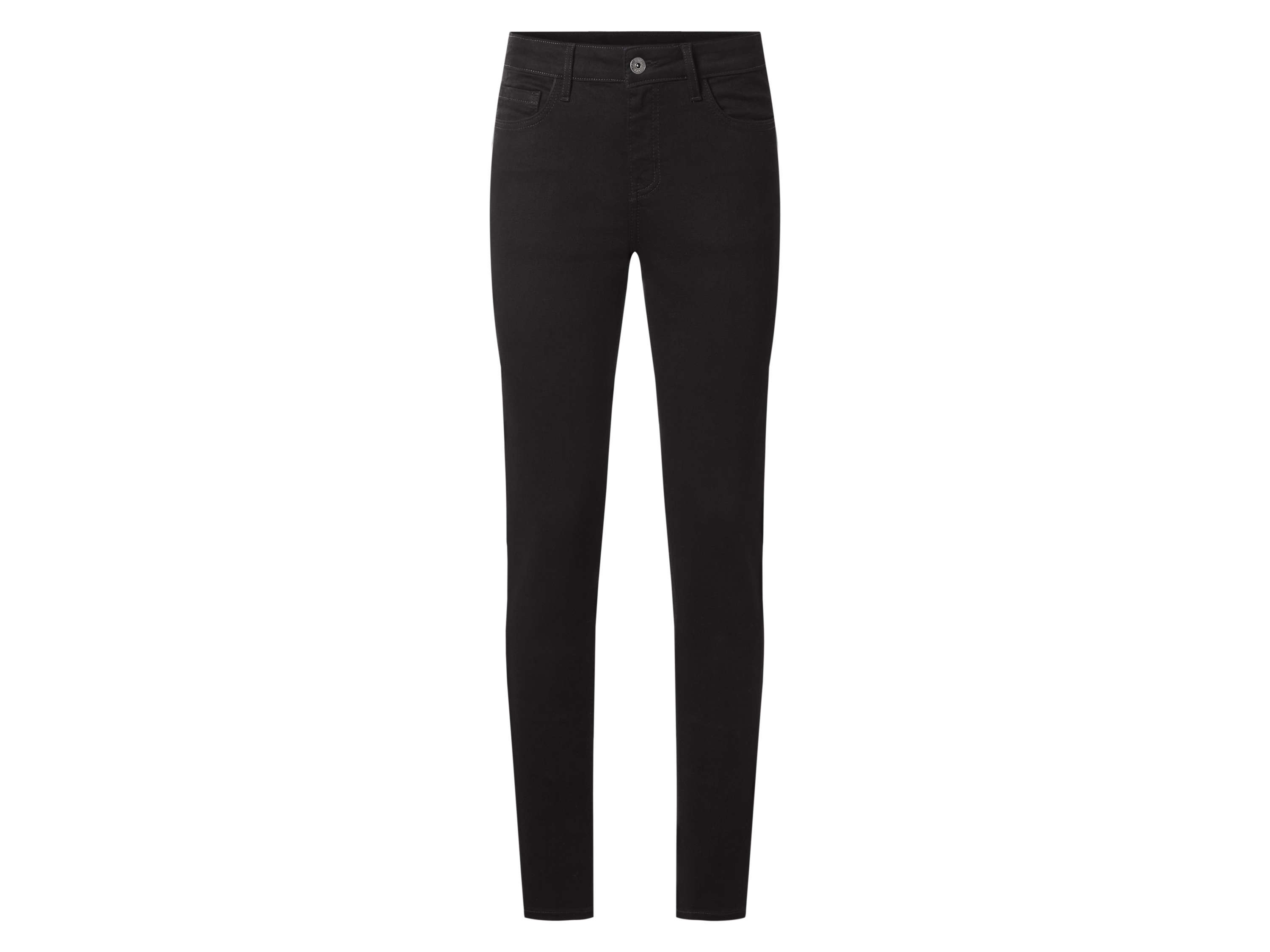 esmara Jeansy damskie super skinny fit push-up Czarny, 40