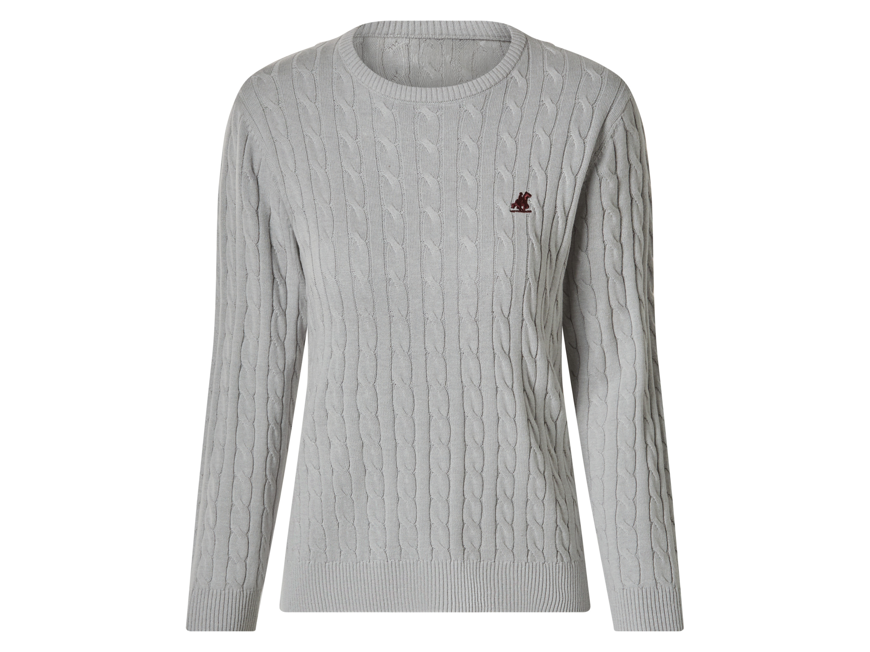 esmara U.s. Grand Polo Sweter dzianinowy damski Szary, L 44-46