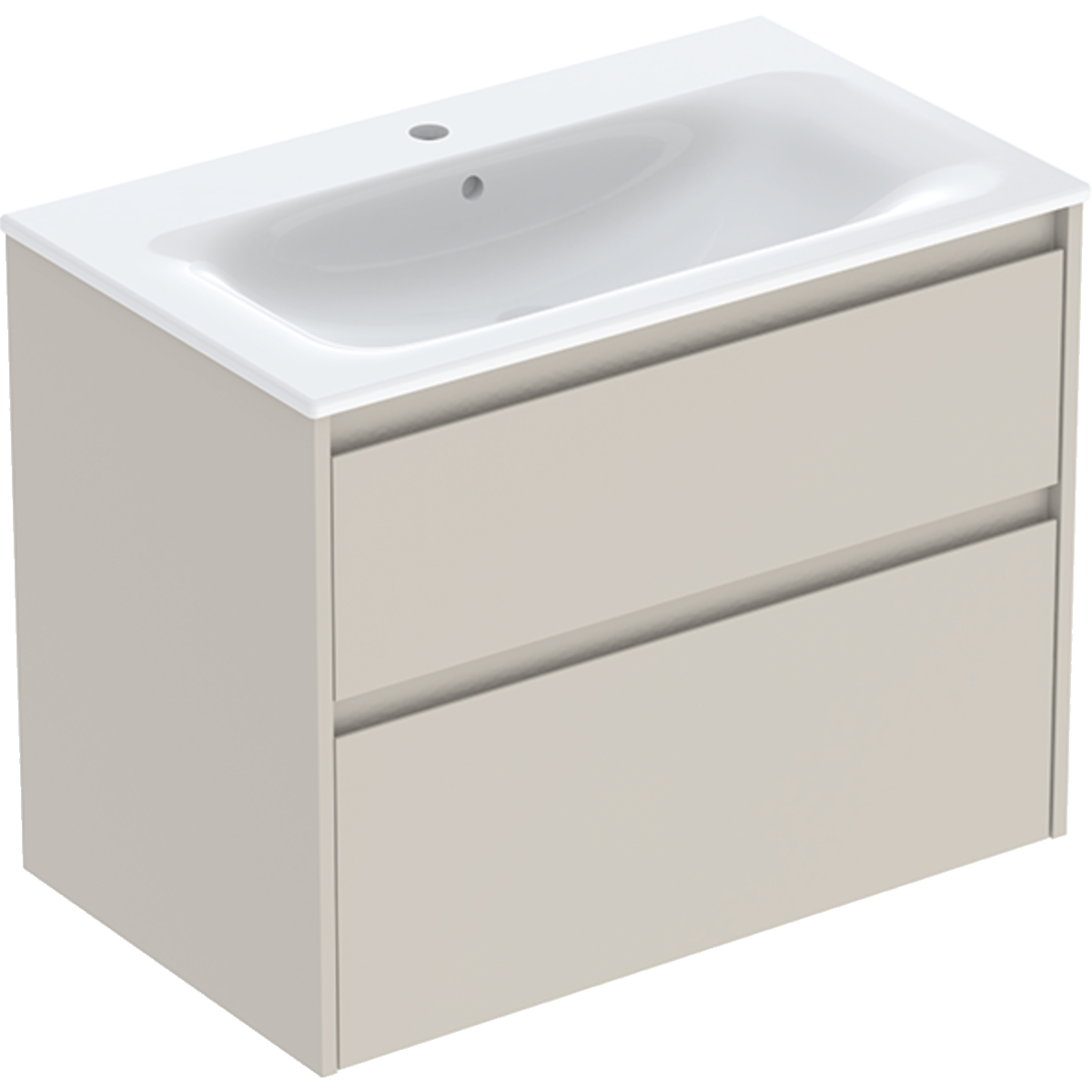 Darmowa Dostawa - Umywalka z szafką 80 cm Geberit Selnova Square 504139DB1