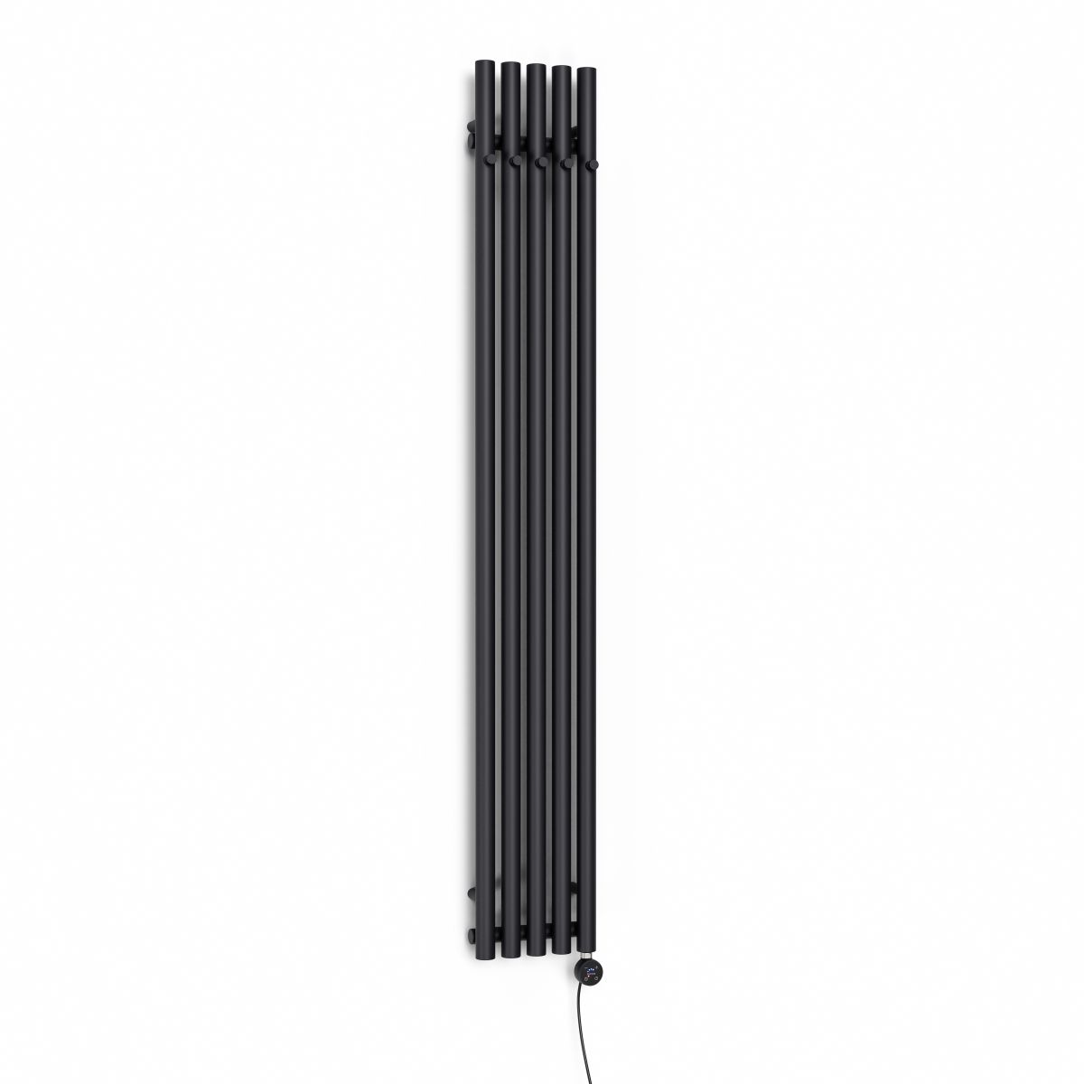Darmowa Dostawa - Grzejnik elektryczny 180x26 cm czarny mat Oltens Stang 55117300