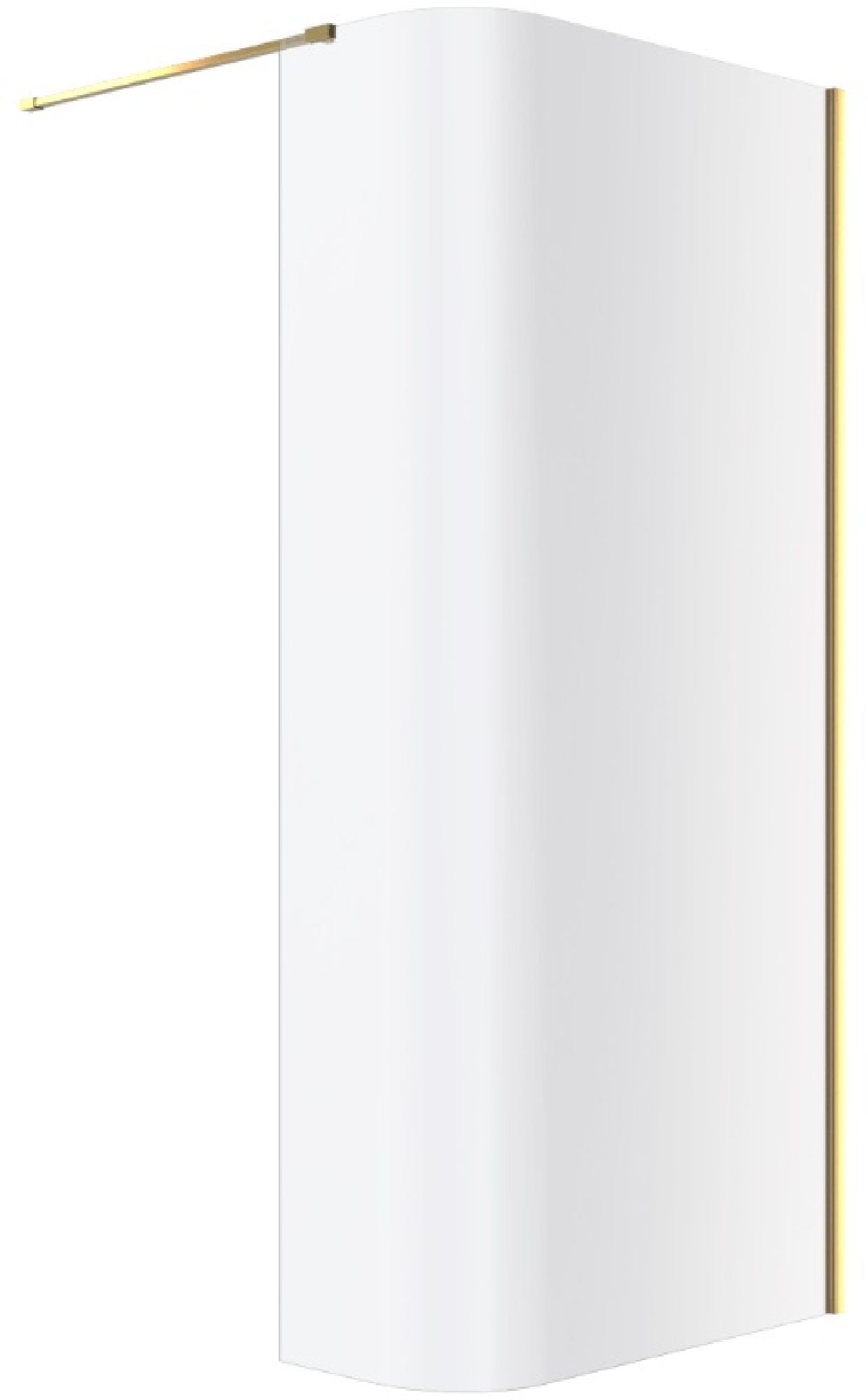 Darmowa Dostawa - Ścianka prysznicowa walk-in 83 cm złoty połysk/szkło przezroczyste Excellent Vidoq KAEX1507830LPGL