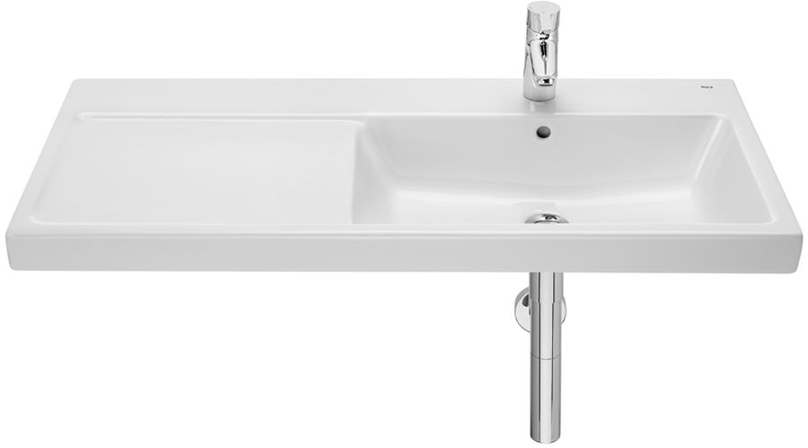 Darmowa Dostawa - Umywalka 100x46 cm prostokątna ścienna biała Roca Gap A3270ME000