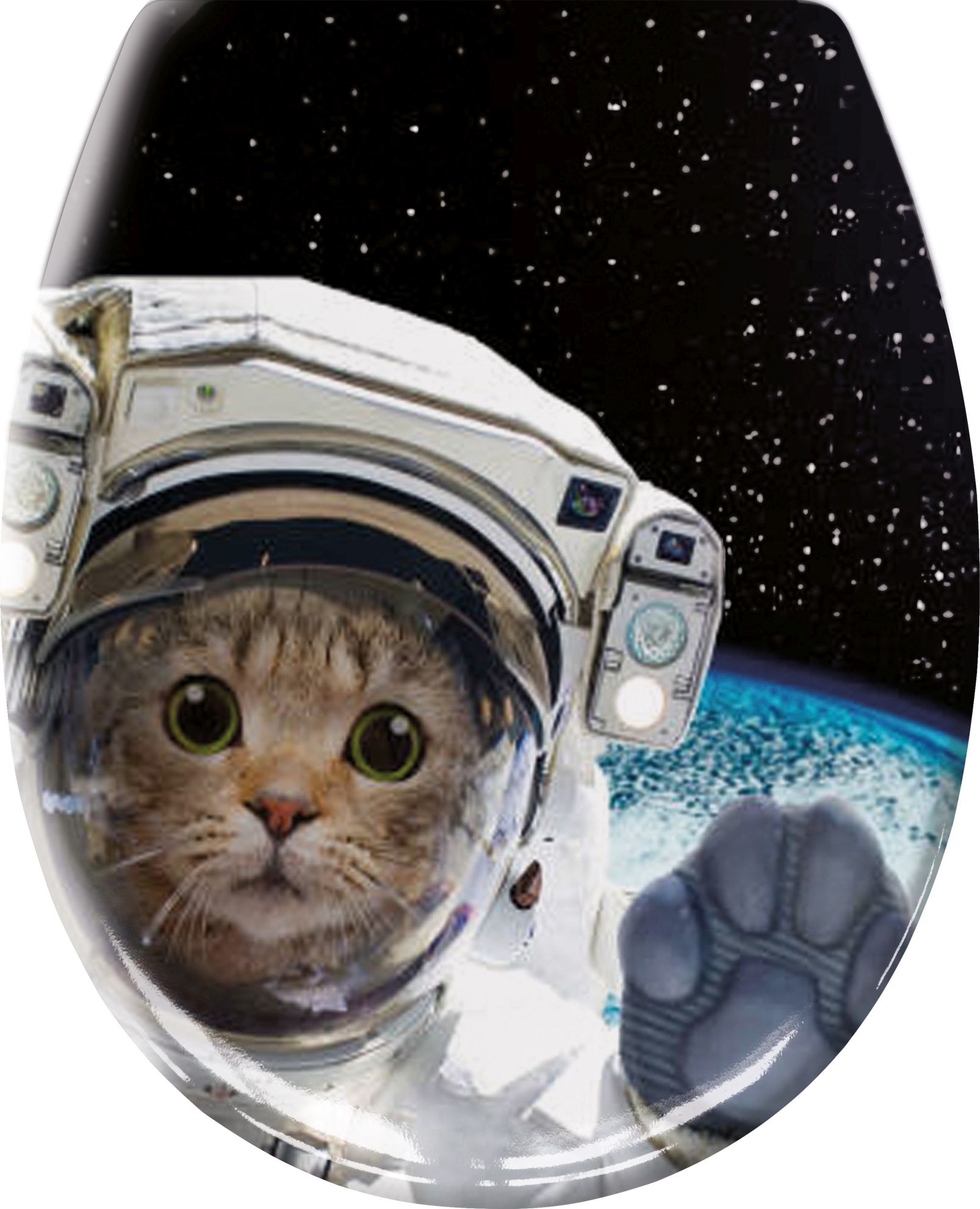 Darmowa Dostawa - Deska sedesowa wolnoopadająca biała Kleine Wolke Cosmo Cat 1855148075