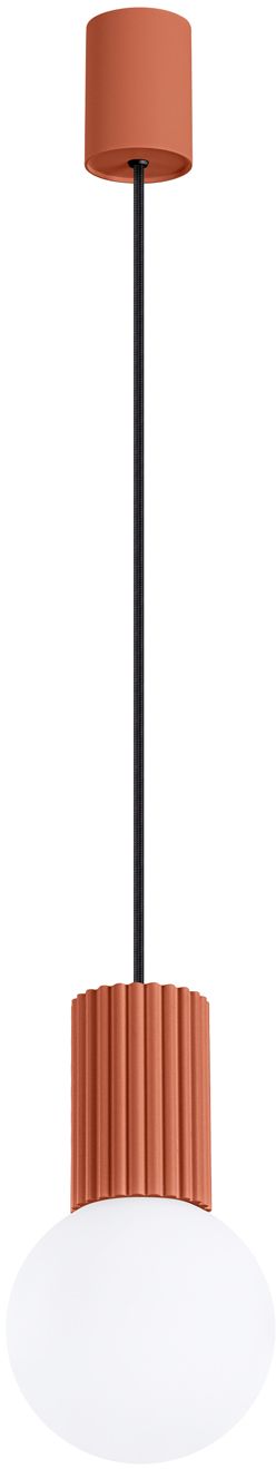 Darmowa Dostawa - Lampa wisząca 1x8 W biała-czerwona Sollux Lighting Halo SL1729