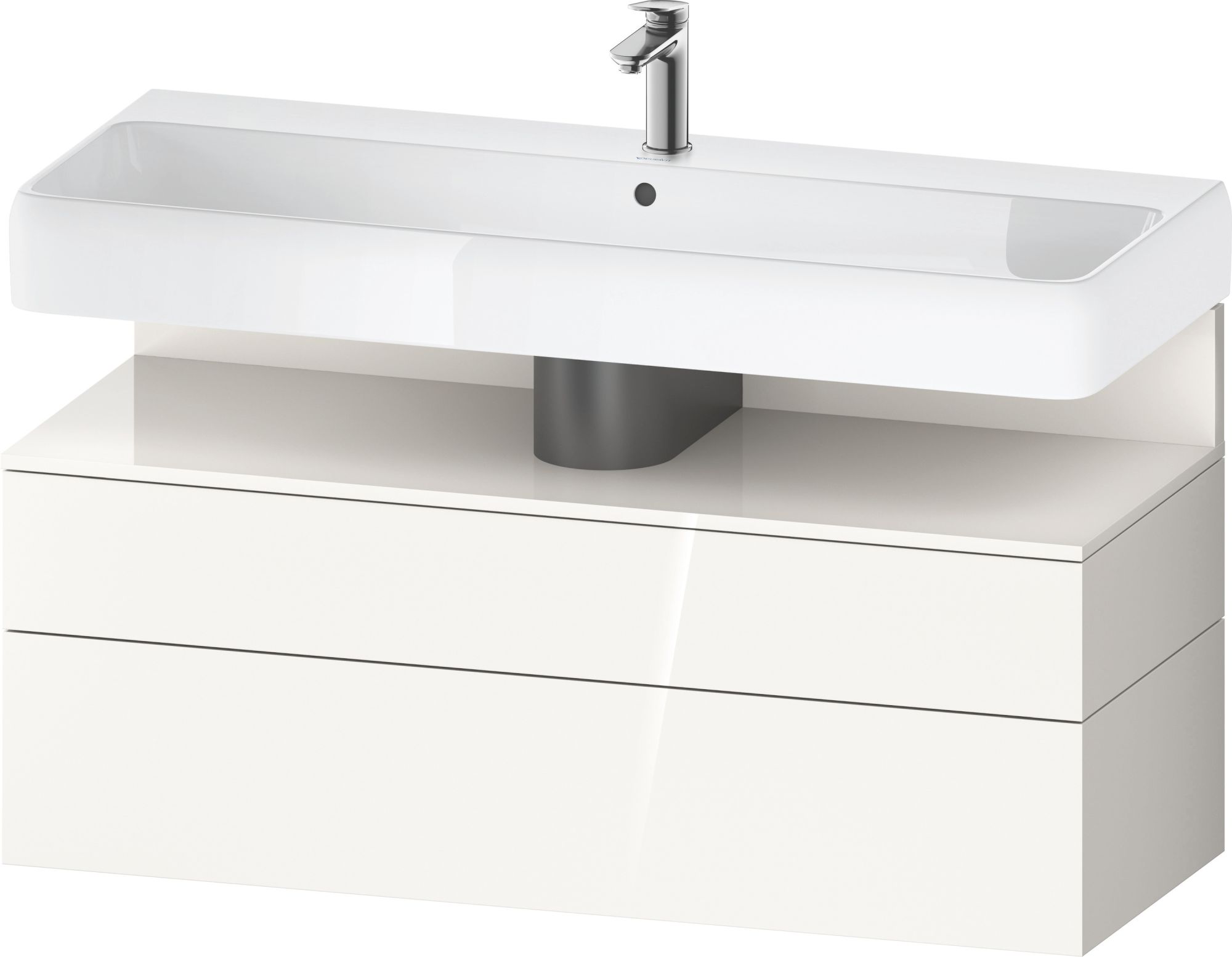 Darmowa Dostawa - Szafka 119x47x59 cm podumywalkowa wisząca biały Duravit Qatego QA4396022220010