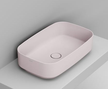 Darmowa Dostawa - Umywalka 62x38 cm prostokątna nablatowa różowa Ceramica Dolomite Noemi D311065