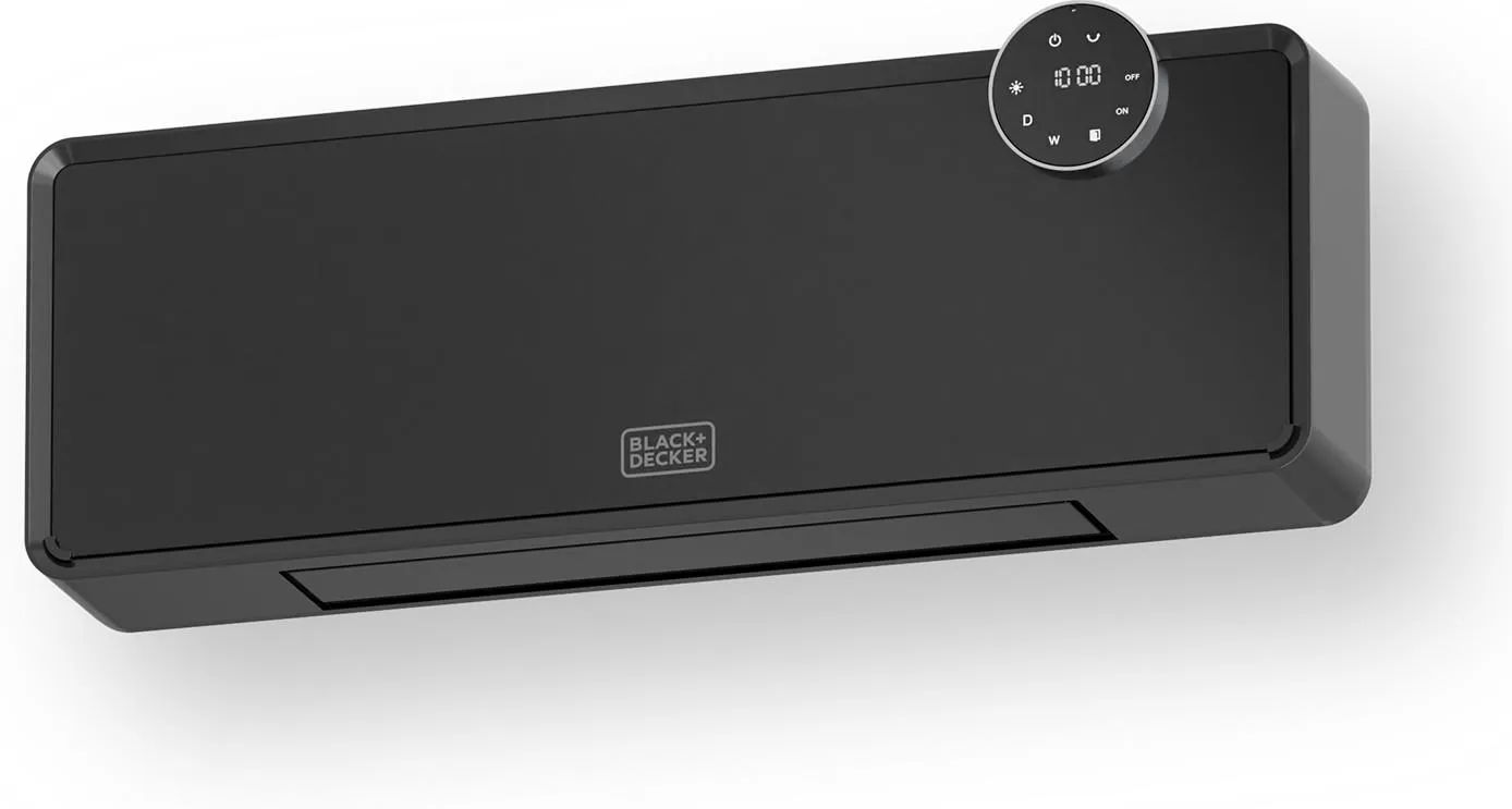 Darmowa Dostawa - Grzejnik elektryczny 18.5x56 cm czarny Black+Decker BXWSH ES9350150B