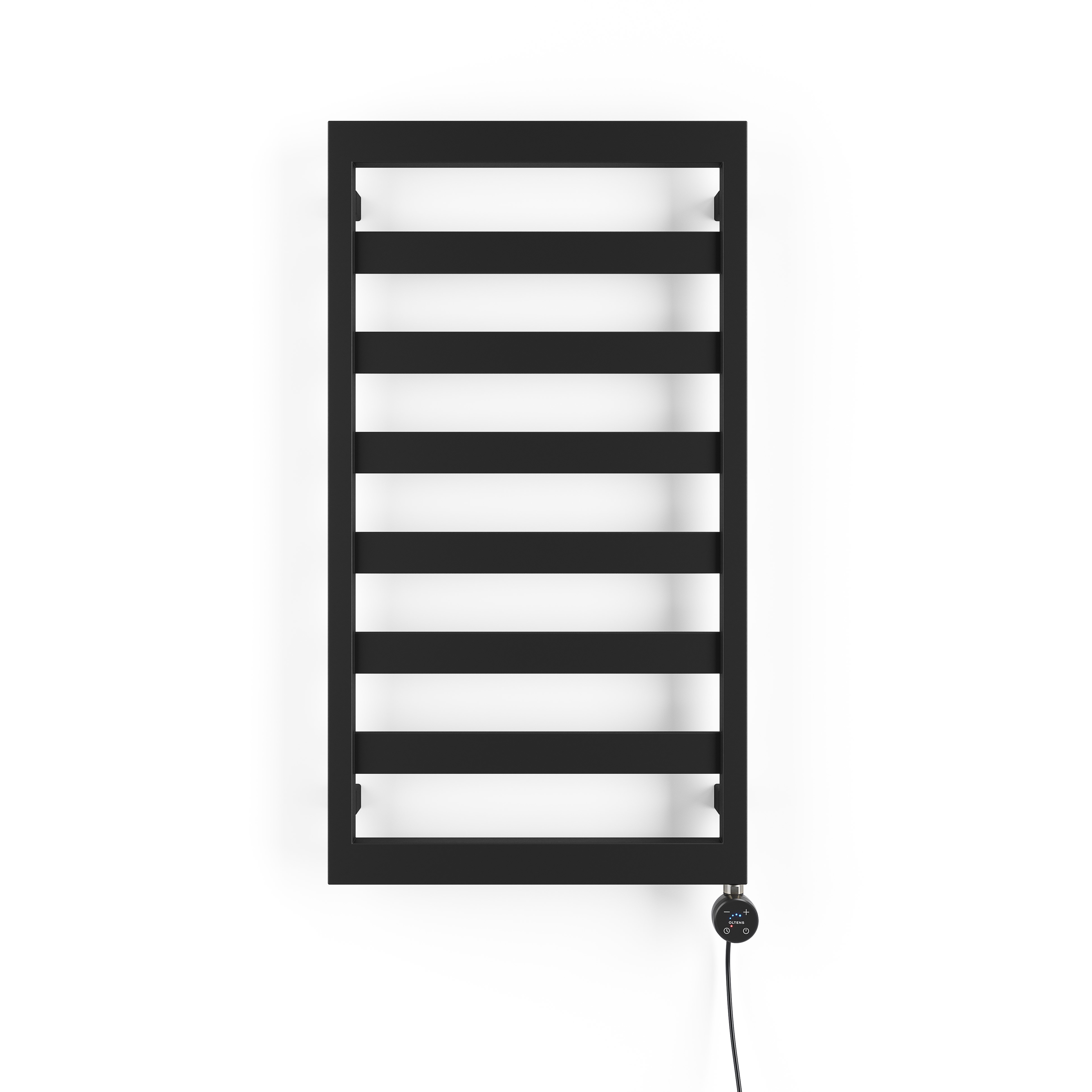 Darmowa Dostawa - Grzejnik elektryczny 91x50 cm czarny mat Oltens Benk 55104300