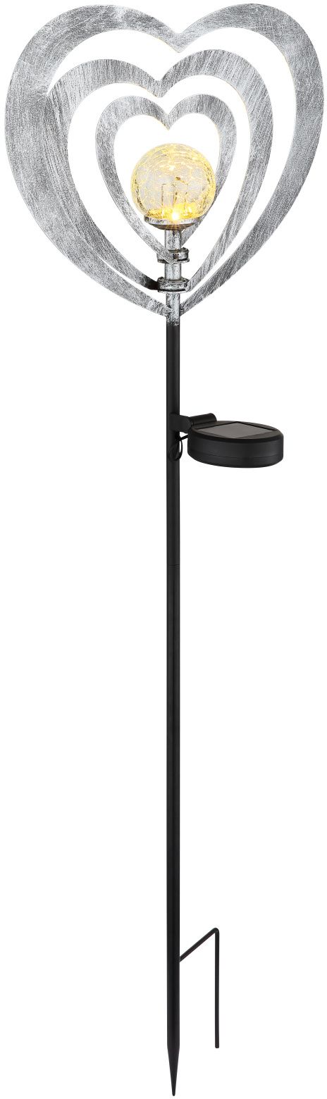 Darmowa Dostawa - Lampa solarna stojąca 1x0.06 W czarny-szara-srebrny Globo Lighting Solar 36580