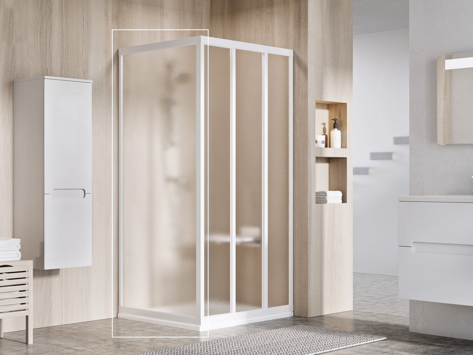 Darmowa Dostawa - Ścianka prysznicowa 80 cm biały połysk/ Ravak Supernova 940401R2ZG