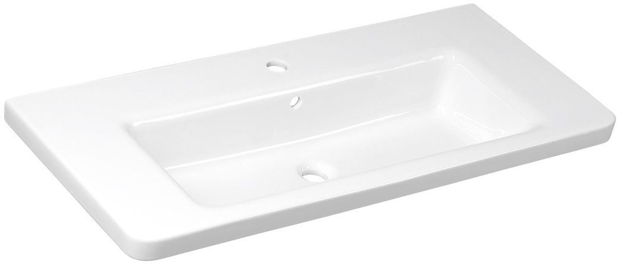 Darmowa Dostawa - Umywalka 101.3x46 cm prostokątna ścienna-meblowa biała Sapho City KE100