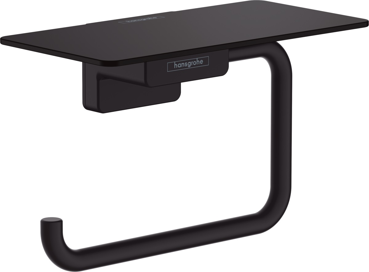 Darmowa Dostawa - Uchwyt na papier toaletowy czarny Hansgrohe AddStoris 41772670