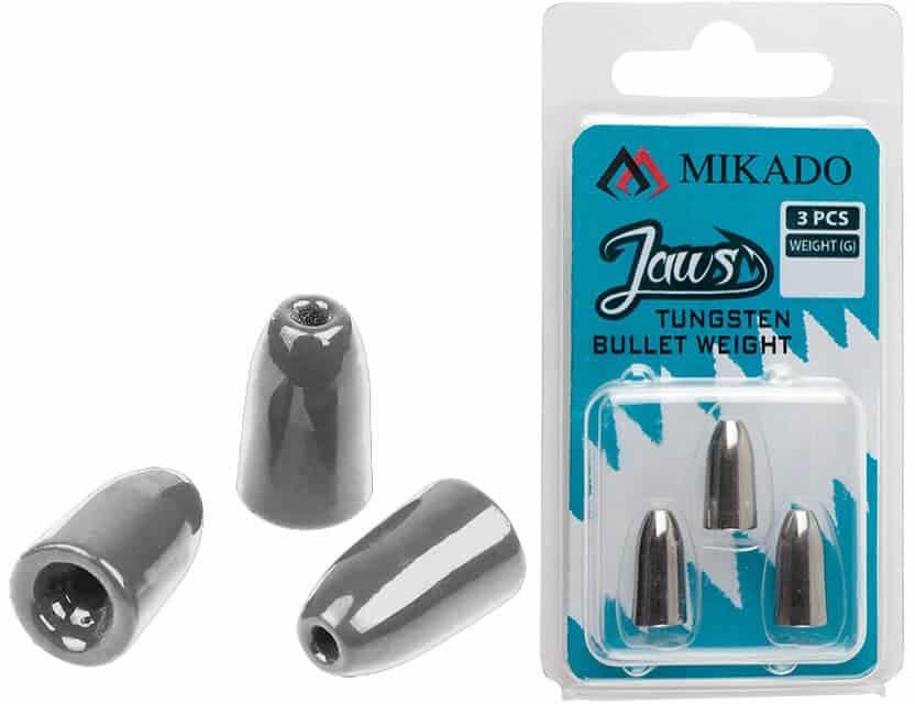 Mikado Ciężarek Wolframowy Jaws Texas Carolina Rig Bullet 10.63g