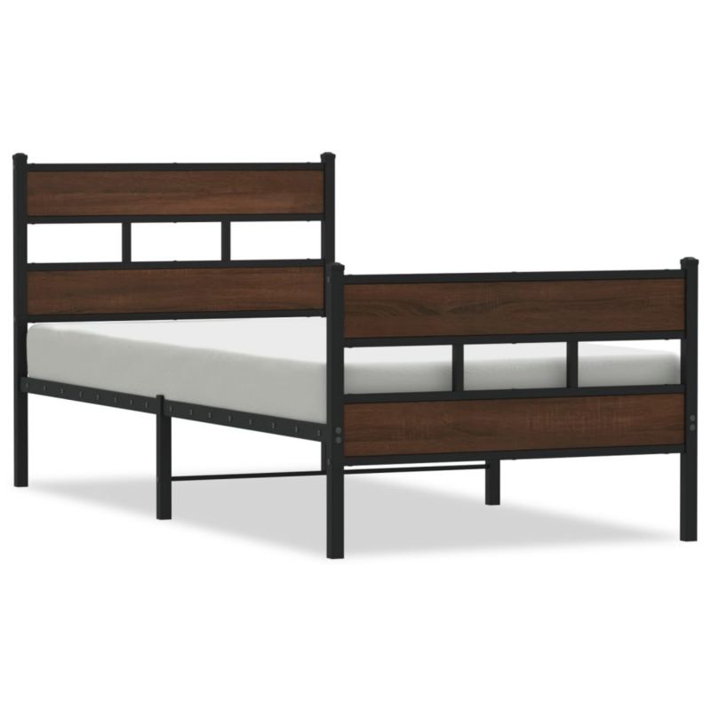 Łóżko metalowe WaszeMeble 75x190 brązowe WM-4017159 1 szt.