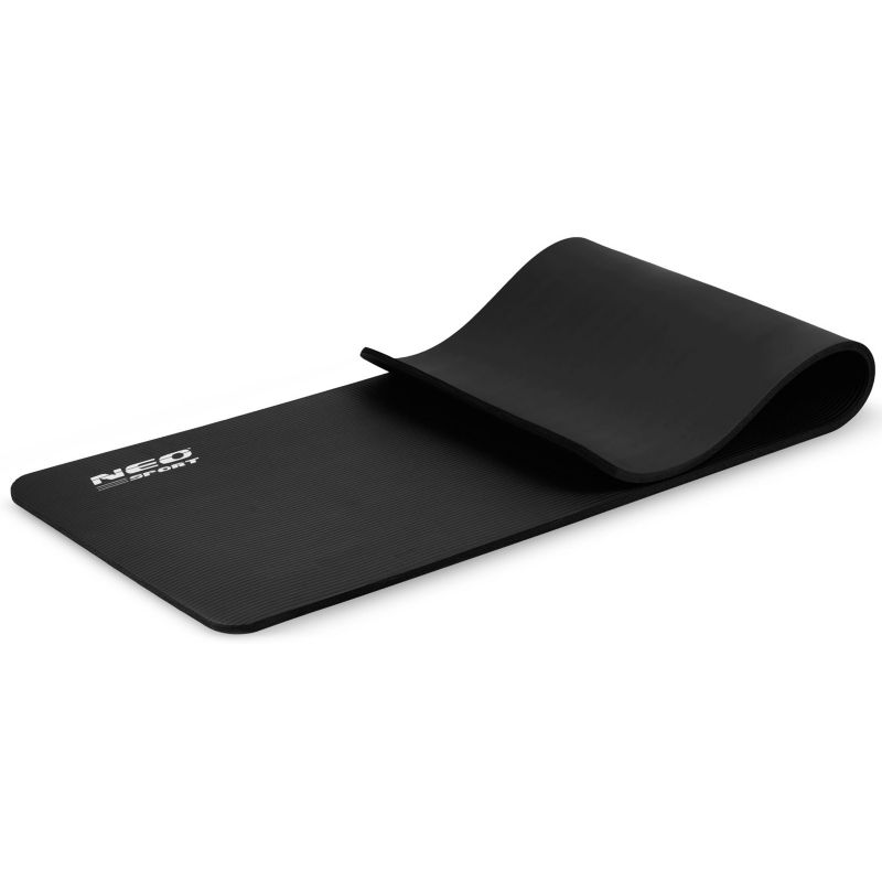 Mata do ćwiczeń Neo-sport 192300 183x60x1,5cm antypoślizgowa czarna 1szt.