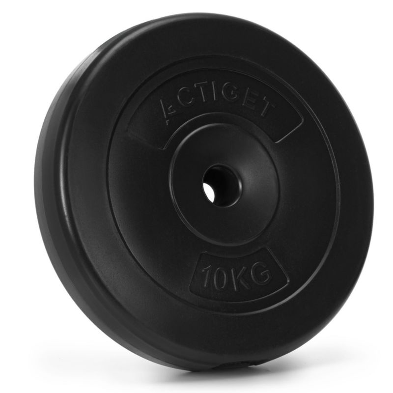 Obciążenie bitumiczne Actiget 10 kg talerz kompozytowy do sztangi 31 mm krążek do hantli 1 szt.