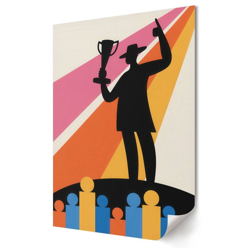 Plakat na ścianę Wallfluent Format A2 Zwycięstwo ilustracja Artysta Abece 1 szt.