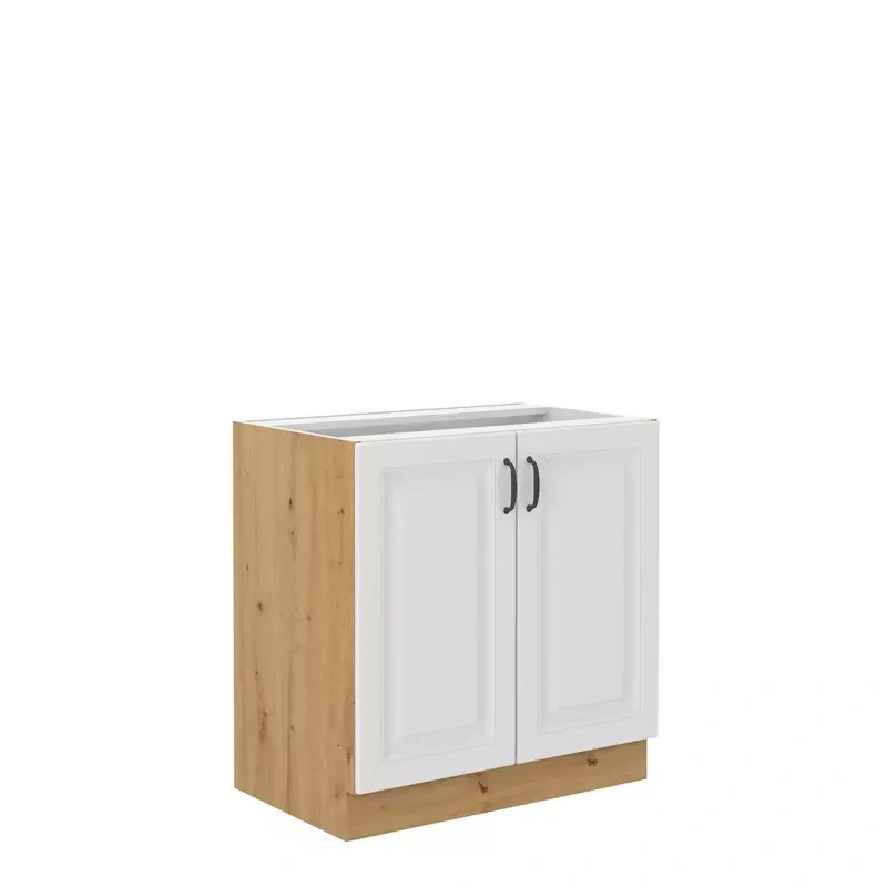 Stojąca szafka kuchenna biały mat 80 cm STYLE
