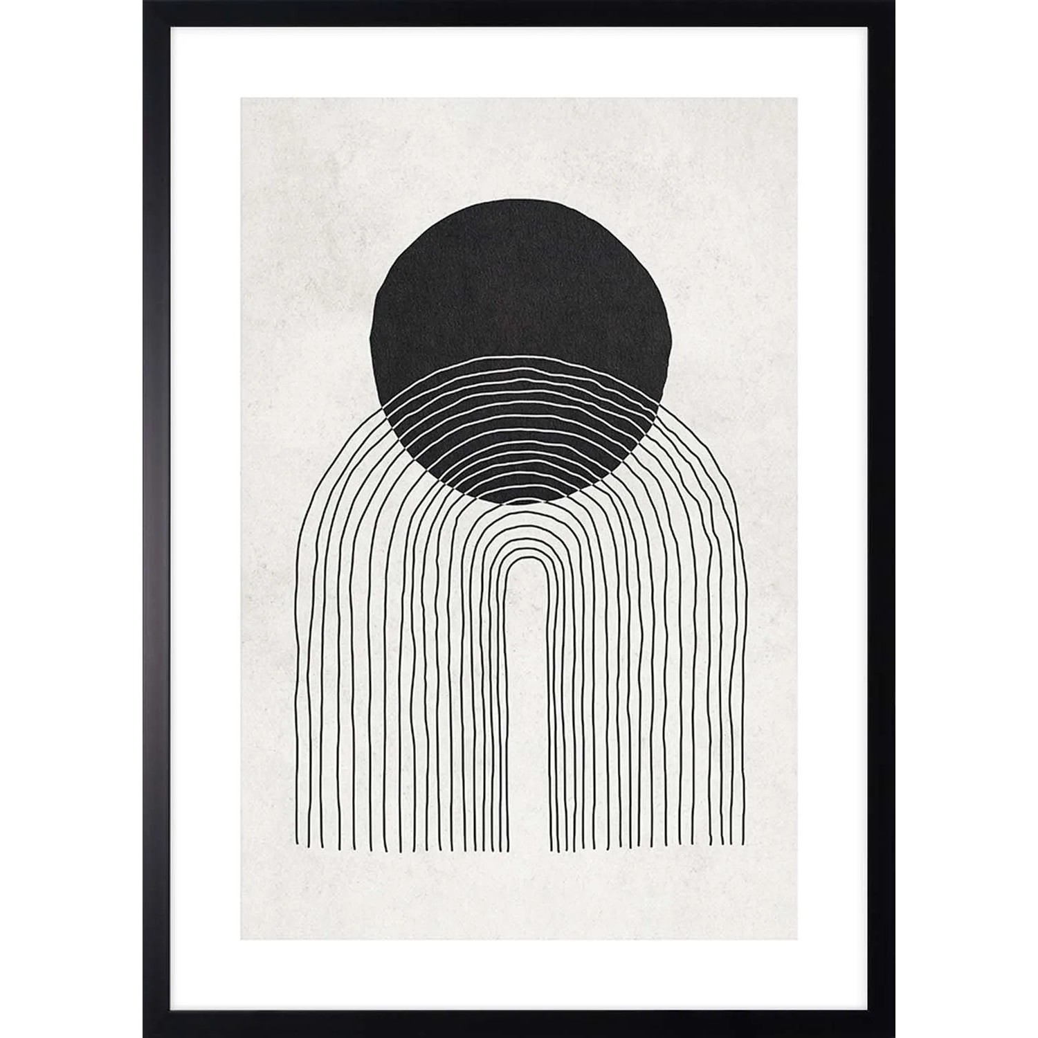 ARS LONGA Obraz ARC WITH CIRCLE 53 x 73 cm