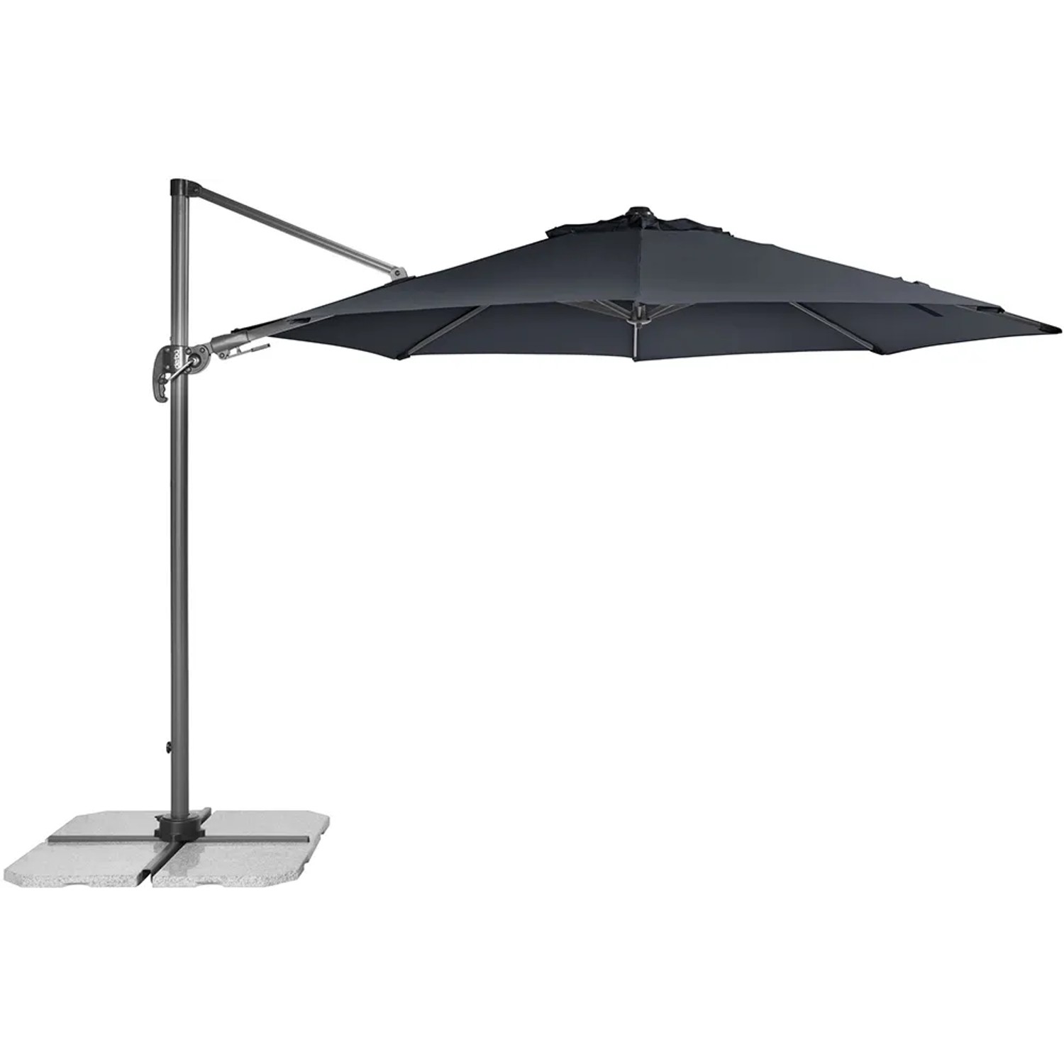 Parasol ogrodowy RAVENNA antracyt - śr. 330 cm